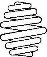 SACHS 996 309 пружина ходовой части на OPEL OMEGA A (16_, 17_, 19_)