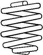 SACHS 997 224 пружина ходовой части на AUDI 100 (4A, C4)