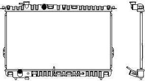 Sakura 1220-0103 радиатор, охлаждение двигателя на HYUNDAI SONATA IV (EF)