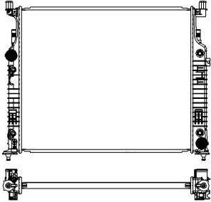Sakura 3311-8501 радиатор, охлаждение двигателя на MERCEDES-BENZ M-CLASS (W164)