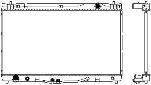 Sakura 3461-1034 радиатор, охлаждение двигателя на TOYOTA CAMRY SOLARA кабрио (MCV3_, ACV3_)