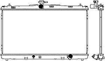 Sakura 3461-8539 радиатор, охлаждение двигателя на LEXUS ES (AVV6_, GSV6_, ASV6_)