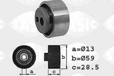 Sasic 1700001 натяжной ролик, ремень грм на ROVER 100 / METRO (XP)