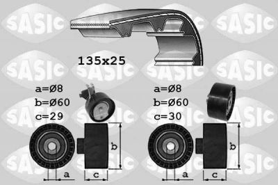 Sasic 1750033 комплект ремня грм на PEUGEOT 206 SW (2E/K)