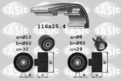 Sasic 1750034 комплект ремня грм на PEUGEOT 5008