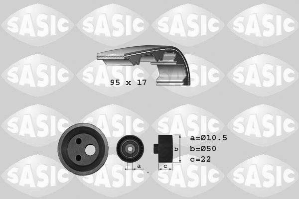 Sasic 1754005 комплект ремня грм на RENAULT MEGANE I (BA0/1_)