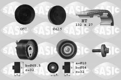 Sasic 1754008 комплект ремня грм на RENAULT MEGANE III Наклонная задняя часть (BZ0_)