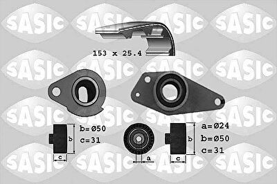 Sasic 1754019 комплект ремня грм на RENAULT TRAFIC фургон (TXX)