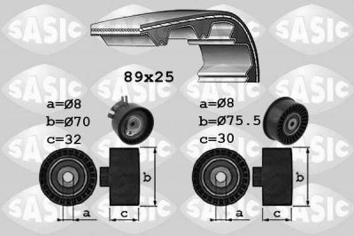 Sasic 1754023 комплект ремня грм на OPEL VIVARO c бортовой платформой/ходовая часть (E7)