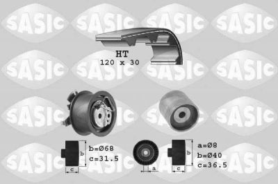 Sasic 1756003 комплект ремня грм на SKODA SUPERB (3T4)