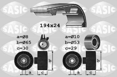 Sasic 1756027 комплект ремня грм на FIAT GRANDE PUNTO (199)