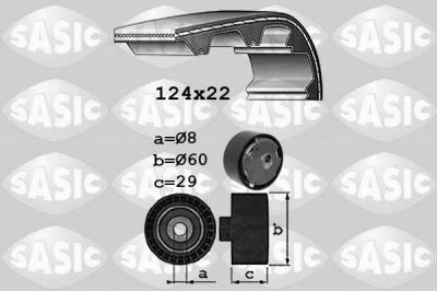 Sasic 1756029 комплект ремня грм на FIAT DOBLO фургон/универсал (263)