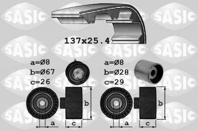 Sasic 1756038 комплект ремня грм на VW PASSAT Variant (3A5, 35I)