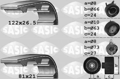 Sasic 1756040 комплект ремня грм на VW LT 28-46 II фургон (2DA, 2DD, 2DH)