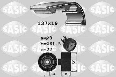 Sasic 1756045 комплект ремня грм на VW POLO CLASSIC (6KV2)