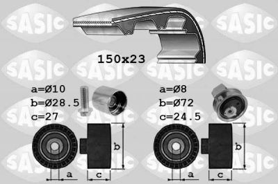 Sasic 1756053 комплект ремня грм на VW PASSAT Variant (3B6)