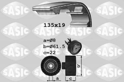 Sasic 1756057 комплект ремня грм на VW GOLF III (1H1)