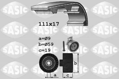 Sasic 1756061 комплект ремня грм на OPEL KADETT E Combo (38_, 48_)