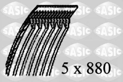 Sasic 1770035 поликлиновой ремень на RENAULT CLIO I (B/C57_, 5/357_)