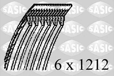 Sasic 1770051 поликлиновой ремень на NISSAN QASHQAI / QASHQAI +2 (J10, JJ10)