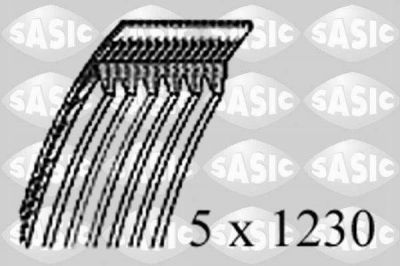 Sasic 1770057 поликлиновой ремень на OPEL ASTRA H (L48)