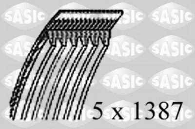 Sasic 1770061 поликлиновой ремень на HYUNDAI SONATA IV (EF)