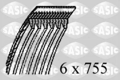 Sasic 1770065 поликлиновой ремень на VW POLO CLASSIC (6KV2)