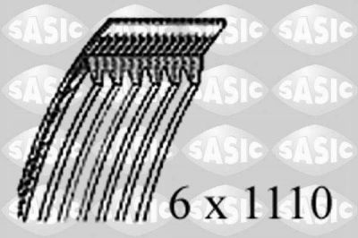 SASIC Ремень компрессор конд. SKODA Octavia 2007- (11920-4M500, 1770093)