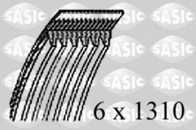 Sasic 1776068 поликлиновой ремень на FIAT DOBLO вэн (223, 119)