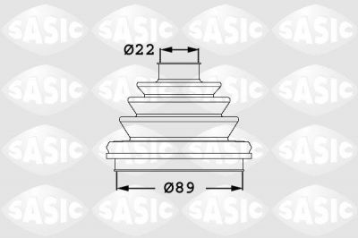 Sasic 1906047 Пыльник ШРУСа AUDI 100/80/A4/A6/A8/VW PASSAT/SKODA SUPERB 90-08 нар.