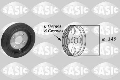 Sasic 2150031 ременный шкив, коленчатый вал на PEUGEOT 806 (221)