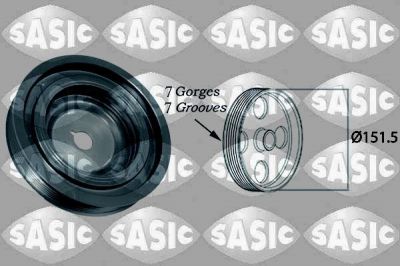 Sasic 2154022 ременный шкив, коленчатый вал на RENAULT CLIO III (BR0/1, CR0/1)