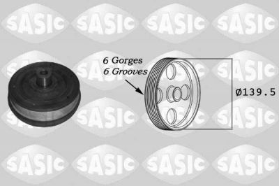 Sasic 2156019 ременный шкив, коленчатый вал на FORD MONDEO IV седан (BA7)