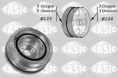 Sasic 2156045 ременный шкив, коленчатый вал на FIAT LINEA (323)