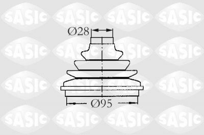 Sasic 2933003 комплект пылника, приводной вал на PEUGEOT 806 (221)