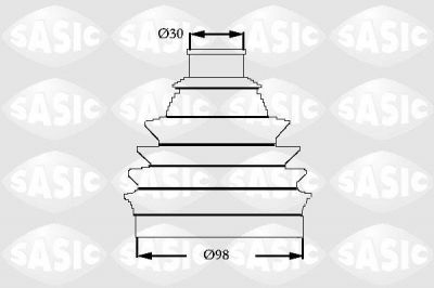 SASIC К-кт пыльника ШРУС RENAULT Trafic II 01-> (329306, 2933063)
