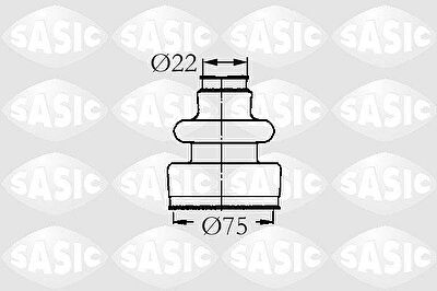 Sasic 2933593 Пыльник ШРУСа CITROEN BX/XM/ZX/PEUGEOT 205-605 83-02 внутр.