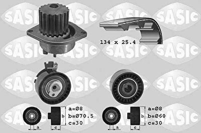 Sasic 3900015 водяной насос + комплект зубчатого ремня на CITROEN BERLINGO (B9)