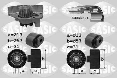 Sasic 3900030 водяной насос + комплект зубчатого ремня на PEUGEOT 309 II (3C, 3A)