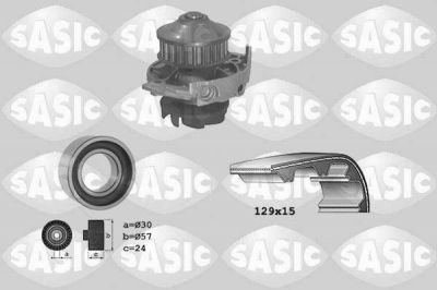 Sasic 3906017 водяной насос + комплект зубчатого ремня на FIAT PUNTO (188)