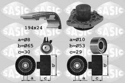 Sasic 3906034 водяной насос + комплект зубчатого ремня на FIAT GRANDE PUNTO (199)
