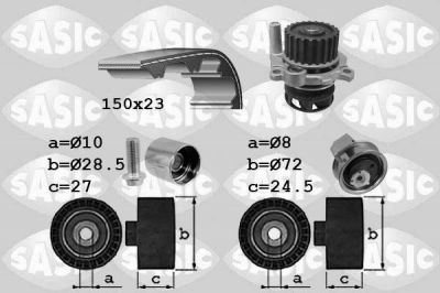 Sasic 3906063 водяной насос + комплект зубчатого ремня на VW PASSAT Variant (3B6)