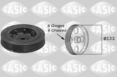 SASIC Шкив к/вала RENAULT Clio II/Laguna/KANGOO 1,9D 96-> 8200386445/7700112999 (8200545437, 4000701)