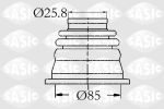 SASIC Комплект пыльника ШРУСа внутреннего RENAULT R11/R19/CLIO/MEGANE/KANGOO 1.4-2.0 83-05 (7701470567, 4003408)