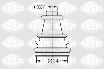 Sasic 4003417 комплект пылника, приводной вал на RENAULT TRAFIC фургон (TXX)