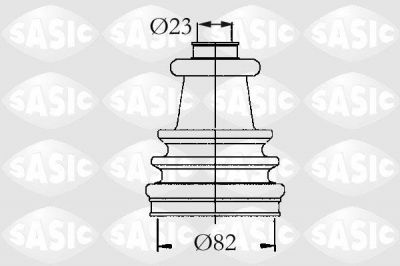 SASIC Пыльник ШРУСа RENAULT TRAFIC 1,4-2,5D 7701204351 (7701204351, 4003420)