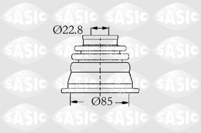 Sasic 4003427 комплект пылника, приводной вал на RENAULT SUPER 5 (B/C40_)