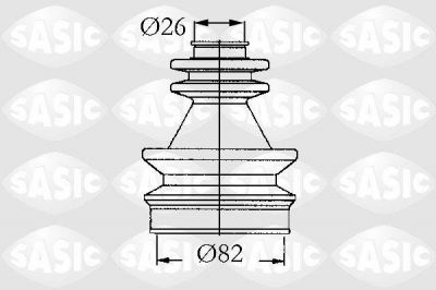 Sasic 4003439 комплект пылника, приводной вал на RENAULT MASTER I фургон (T__)