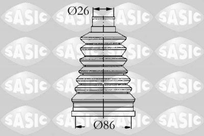 Sasic 4003440 комплект пылника, приводной вал на RENAULT CLIO I (B/C57_, 5/357_)