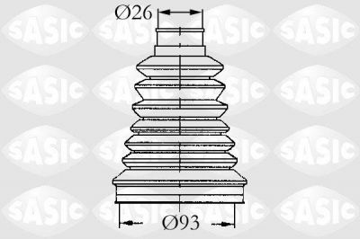 Sasic 4003442 комплект пылника, приводной вал на RENAULT TRAFIC фургон (TXX)